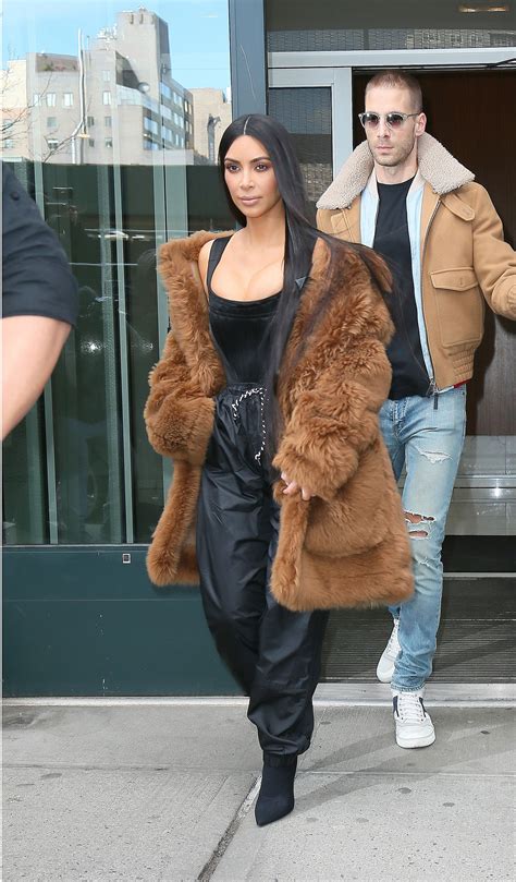 kim kardashian yeezy fur.